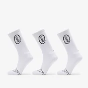 Nogavice Footshop High Crew Socks 3-Pack White 36-38