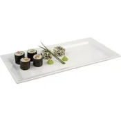 APS servirni pladenj za suši pravokoten melamin 35,5x18 cm bel