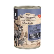Wiejska Zagroda WIEJSKA ZAGRODA Šumski okusi Puppy Jelen s prepelicom - mokra hrana - 400g