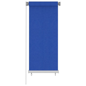 vidaXL Zunanje rolo senčilo 60x140 cm modro HDPE