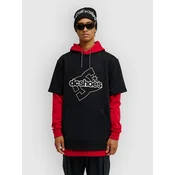 DC Dryden moški pulover s kapuco black