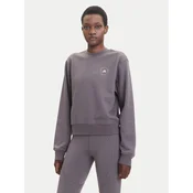 Pulover za vadbo adidas by Stella McCartney ženski, siva barva, JW4692