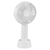 Ročni ventilator Windy (USB, premer: 11 cm, višina: 22 cm, bele barve)