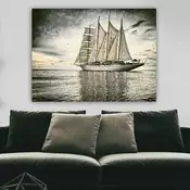 Wallity Dekorativna slika na platnu, 70x100cm, Šarena