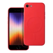 OEM SILICONE MAG COVER ovitek, združljiv z MagSafe, za iPhone 7/8/SE 2020/SE 2022, rdeč