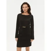TWINSET Vsakodnevna obleka 232TT2195 Črna Regular Fit