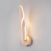 Reality Leuchten LED stenska svetilka Ginko, pesek, kovina, višina 45,5 cm - Dnevna soba/jedilnica - Sodobni