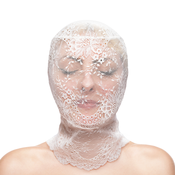 NS Novelties Fetish & Fashion Lace Hood White