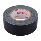 EXTOL lepilni trak tekstilni/univerzalni, 50 mm x 50 m, debeline 0,18 mm, črne barve 8856313