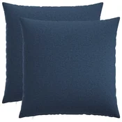 vidaXL Prevleka za blazino 2 kos HEERLEN Modra 80 x 80 cm Blago