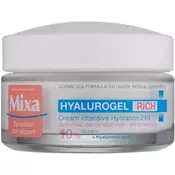 MIXA Hyalurogel intenzivno vlažilna dnevna krema s hialuronsko kislino  50 ml