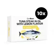 GymBeam Tuna steak in oil with lemon flavour
