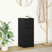 Komoda crni hrast 29,5x34x76 cm konstruirano drvo
