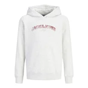 Jack & Jones Junior Majica JJAVERY temno rdeča / pegasto bela