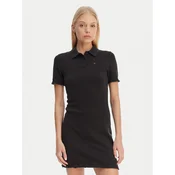 Tommy Jeans Vsakodnevna obleka Lettuce DW0DW22336 Črna Slim Fit