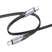 HOCO U119 kabel za punjenje 60W (Type-C na Type-C) – crni, 1,2 m