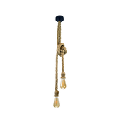 Luster na užetu ROPE 2xE27/12W/230V