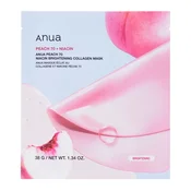 Anua Peach 70 Niacin Brightening Collagen Mask – Kolagenska Maska za Sijočo Kožo 1kos/38g