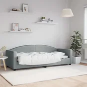 Dnevni krevet svjetlosivi 80 x 200 cm od tkanine