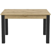 Blagovaonski stol na razvlacenje Olin 130/175 cm - hrast/crna - 24NWJC92
