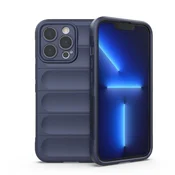 HURTEL Magic Shield Case etui za iPhone 13 Pro Max, fleksibilen oklepni ovitek, temno moder