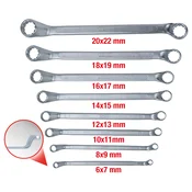 Classic komplet dvojnih odprtih očesnih ključev. kolenast . 8-delni 6-22mm 517.0248 ks tools