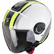 Scorpion EXO-CITY II VEL White/Neon Yellow L Kaciga