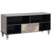 TV ormar s ladicama Siva 100 x 33 x 46 cm Cvrsto drvo manga