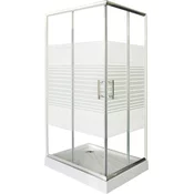 Kabina za prho Oglata Krom 90x90x190 cm
