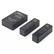 Cable tester, network, RJ45, BNC main device, remote unit, PoE tester, with case