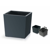 Prosperplast Pokrov za cvetlični lonec URBI SQUARE LOW 2v1 plastika 30x30x29cm