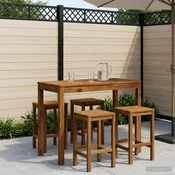 vidaXL Vrtni Bar Miza Naravna 108,5 x 55 x 105 cm Masiven les akacije