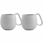 Čajna skodelica NINA, set 2 kosov, 250 ml, siva, Viva Scandinavia