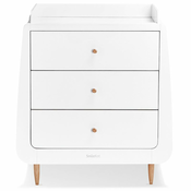 SnuzKot Skandi komoda za prematanje - White/Natural