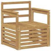 2 Komad Set vanjskih sofa Cvrsto drvo akacije Bijela