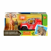 Set auta za safari sa figurom coveka i zirafom ( 11/63789 )
