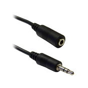 shumee Goobay | Podaljšek za avdio kabel | Mini-telefonski stereo 3,5 mm | Ženski | Moški | Mini-telefonski stereo 3,5 mm | Črna