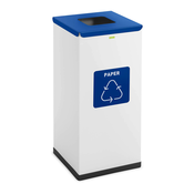 NEW Jekleni zabojnik za sortiranje odpadkov za papirne odpadke 30.5x30.5x70cm 60L
