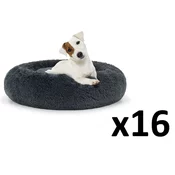 BE Plišasta postelja M 60 cm - temno siva x 16