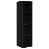 Vidaxl Komplet TV omaric Črna Orehovina 37 x 37 x 142,5 cm