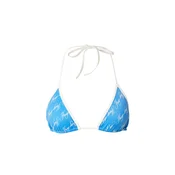 HUGO Bikini zgornji del MONOGRAM modra / bela