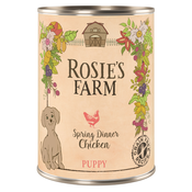 Varčno pakiranje Rosies Farm Puppy 24 x 400 g - Piščanec