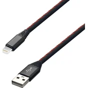 mobilNET Polnilni kabel USB - Lightning 2A, Eko embalaža, (TPU) 2m, Črn