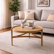 Hanah Home klub sto Ren 100, 100 cm, hrast