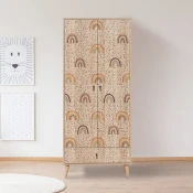 Hanah home Ormar City Gardrop Rainbow 80x190x45cm Šareni