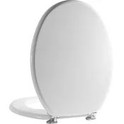 WC deska Tina-M z inox tečaji, bela