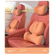 Icaroom Set jastuka za vrat i leda za auto sedište, 16x30x10 cm, Narandžasti