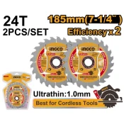 Ingco tsb1853 list testere za drvo 2/1 24 zuba 185mm ingco ( TSB1853 )