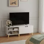 Songmics TV omarica 140x40x50 cm bela