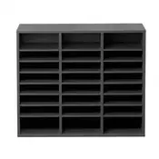 VEVOR Organizator za literaturo 24 predelkov 737x305x62 cm Siva